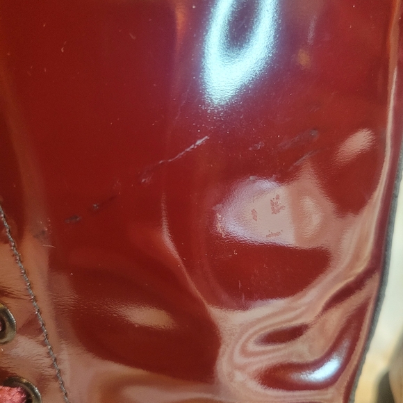 SUPER RARE Vintage Dr Martens oxblood 20 eyelet knee high MADE IN ENGLAND 3/5 - Picture 13 of 16